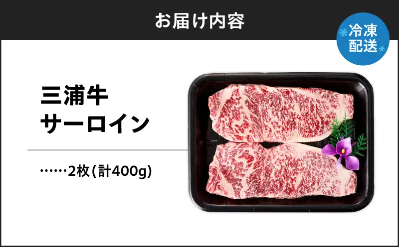 三浦牛サーロイン（400g） M082-003 肉 牛肉 冷凍