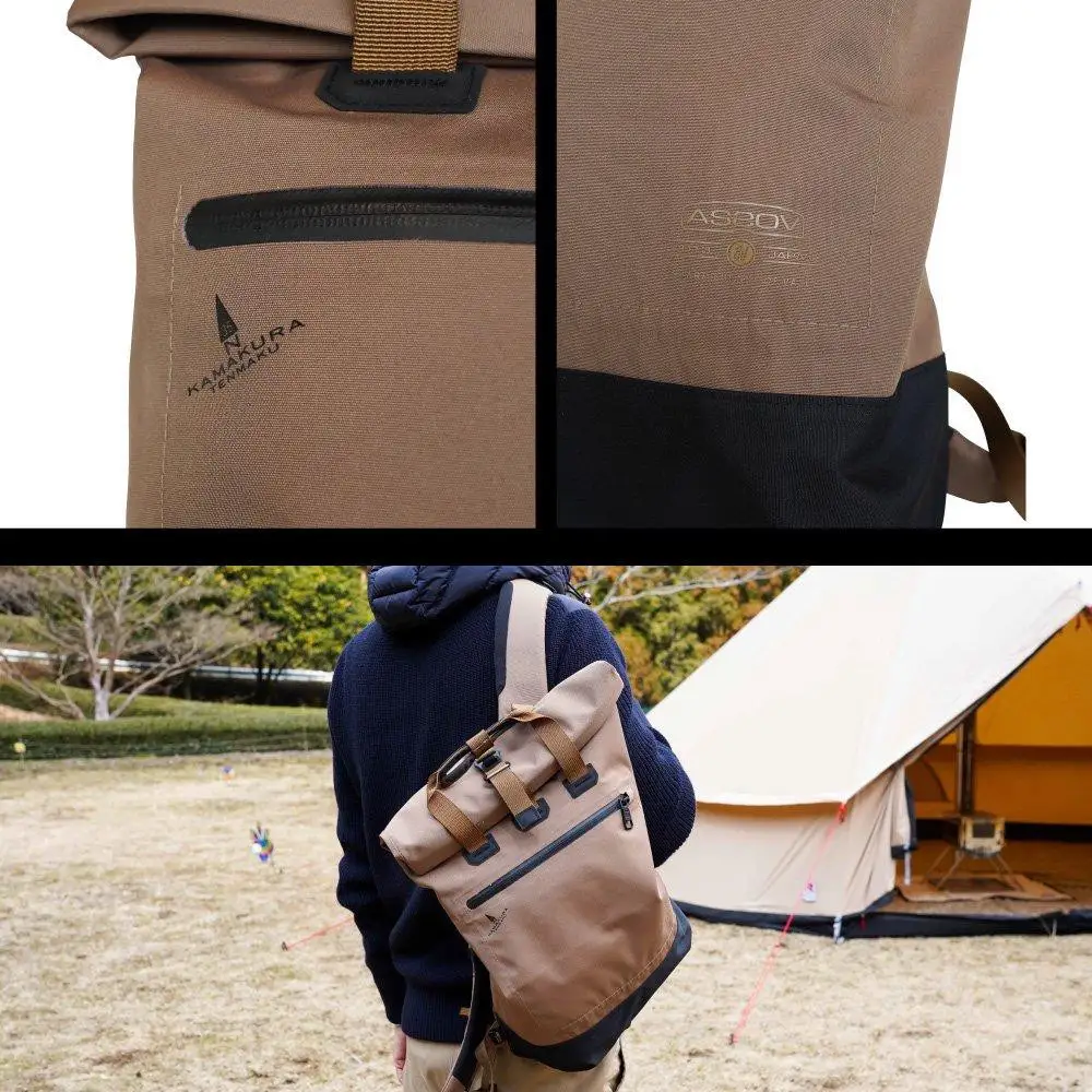 【鎌倉天幕】× AS2OV WP Cordura Roll Pack 2Way 3レイヤー・透湿防水Cordura ロールパック/リュックサック20L KTM-ASRS