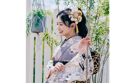 Arenca 百花八重菊 No.8356 髪飾り かんざし 花 和装 着物 ドレス 造花飾り ヘアアクセサリー フラワー 卒業式 卒園式 入園式 入学式 成人式 結婚式 東京 墨田区 紫