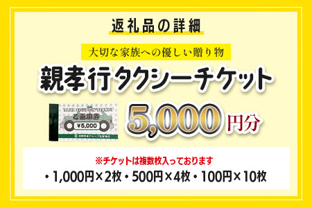 親孝行 タクシーチケット5,000円分 再耕庵タクシー |ふるさと納税 [有効期限2年間]タクシー券 利用券 観光タクシー 親孝行 通院 買い物 移動 支援 佐賀県 鹿島市 送料無料C-190