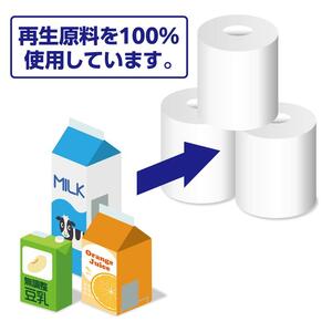 0009-107-01 マスコー製紙 ソフィアタッチ エコ 芯なし トイレットペーパー シングル 6ロール×4パック 24ロール 180m