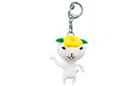 つばきねこキーホルダー 3個 五島市/五島あすなろ会 うまか食品[PAS056]