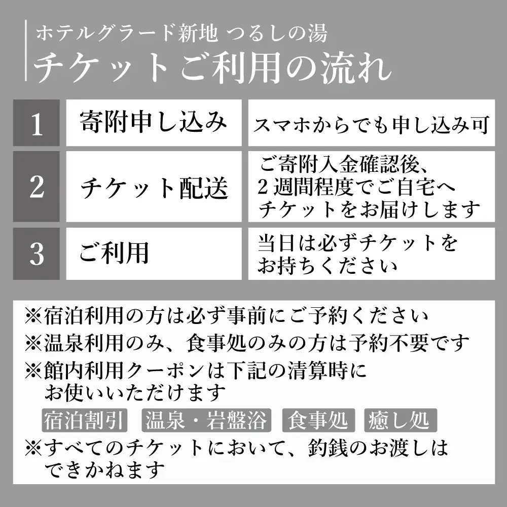 ホテルグラード新地 つるしの湯・岩盤浴セット 回数券 各11枚綴り 大人 チケット クーポン 日帰り 露天風呂 スパ 観光 絶景 福島県 旅行 トラベル 東北 ふるさと納税 ホテル 新地町 宿泊 おもてなし 温泉 温泉宿 温泉 人気 日帰り入浴 日帰り温泉 立ち寄り湯