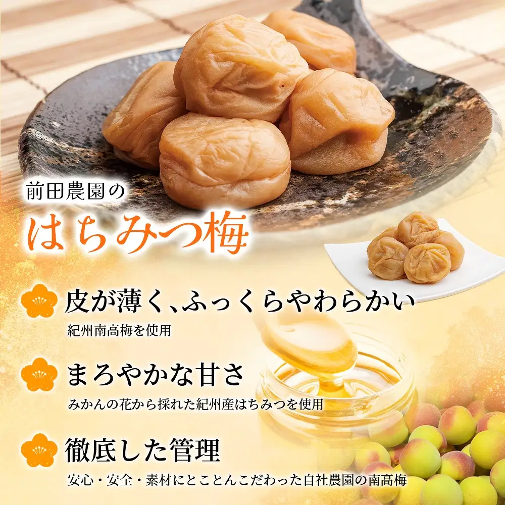  大粒 しそ漬け梅 & はちみつ漬け 食べ比べセット 各400g  塩分10％ 塩分8% / お歳暮 紀州南高梅 訳ありでない 梅干 うめぼし 南高梅 しそ梅 はちみつ はちみつ漬け シソ 紫蘇 国産 梅 うめ ウメ ご飯 和歌山県 田辺市 前田農園 お中元 お歳暮 贈答用 【mae005】