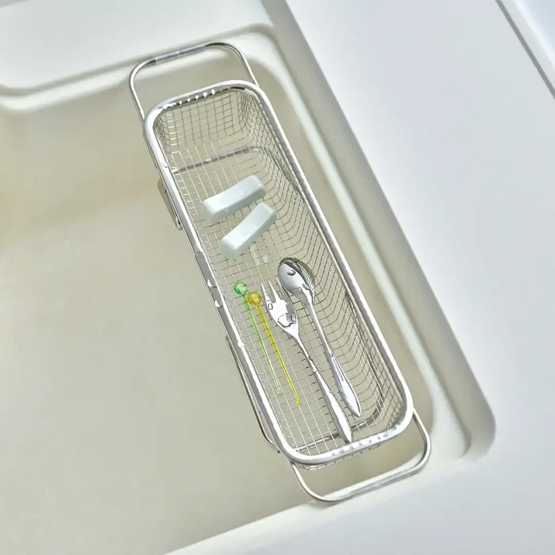 水切りメッシュかご スリム ステンレス 燕三条製 Leye