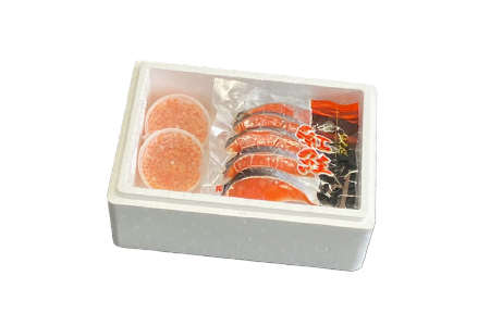 いくら醤油漬け100g×2P、紅鮭切身5切×4P C-36024