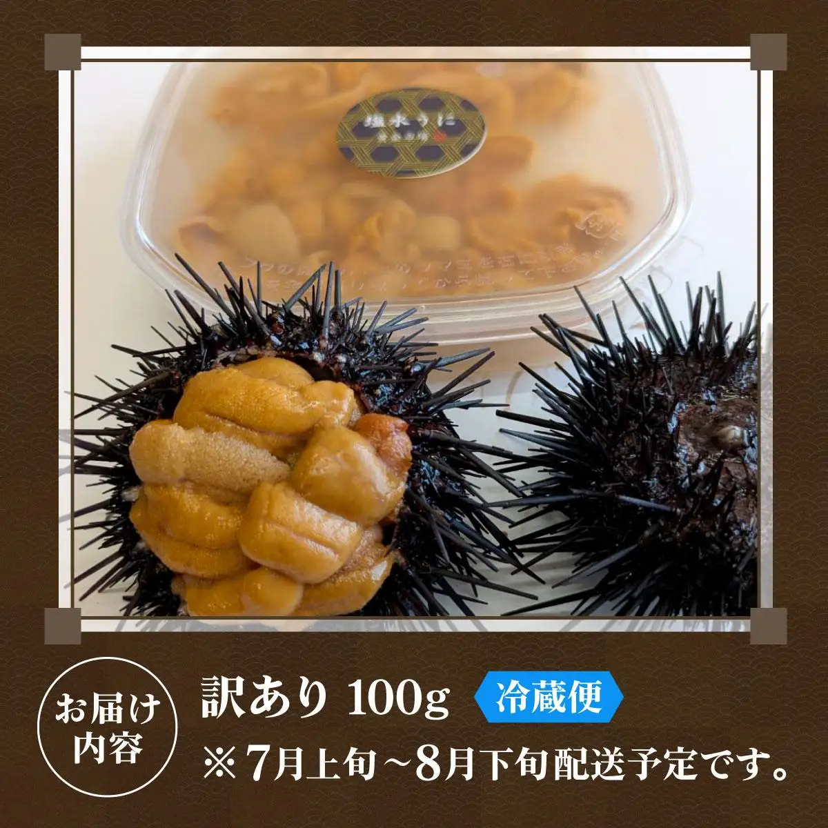 ＜先行予約＞ 北海道産 ムラサキウニ（訳あり）100g【ogm-028】