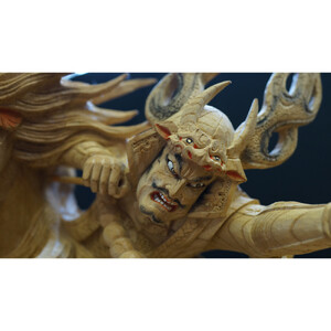 だんじり彫刻　馬乗り(騎馬武者)