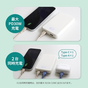Owltech(オウルテック) 準固体電池採用 デジタル表示搭載 10000mAh モバイルバッテリー OWL-LPB10024-WH ホワイト【 神奈川県 海老名市 】