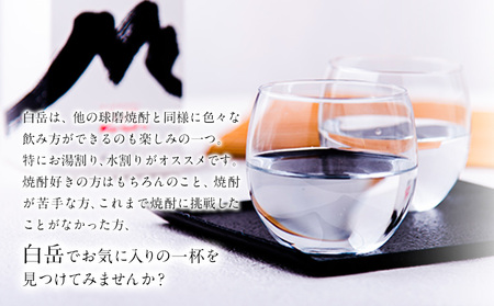 本格米焼酎 白岳パック 25度 1800ml×1本 焼酎 米焼酎