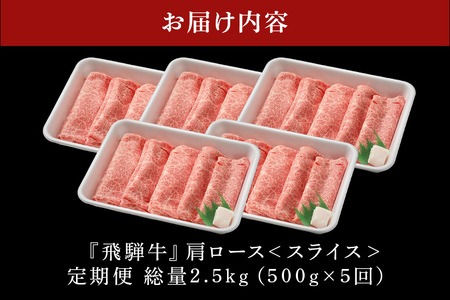飛騨牛 A5等級【冷蔵配送】【500g×5回定期便】カタロース＆特製『炭火焼豚』セットが最終月に届く！着日指定可 飛騨牛