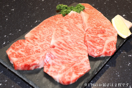 AJ529 【3回定期便】長崎和牛 サーロイン ステーキ 約400g (200g×2枚)   [ まるしん商会 長崎県 島原市 ]