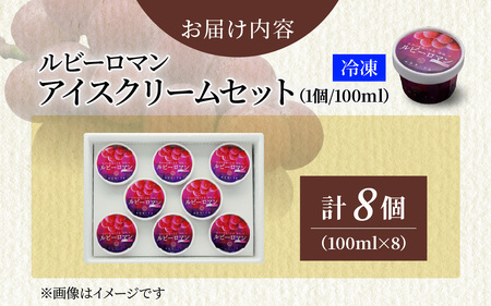 ルビーロマン アイスクリームセット 8個  |  アイス