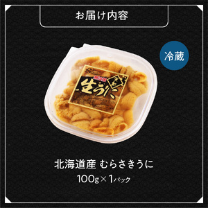 《北海道産》ムラサキウニ 塩水 100g＜札幌カネシン水産＞ | ウニ丼 無添加 北海道 札幌市