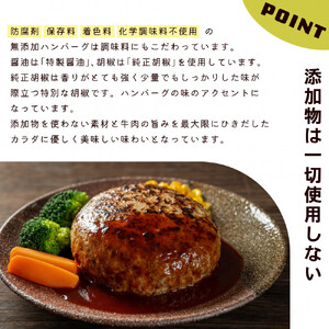 化学調味料保存料不使用無添加 牛肉100％ ハンバーグ 120g×20個セット
