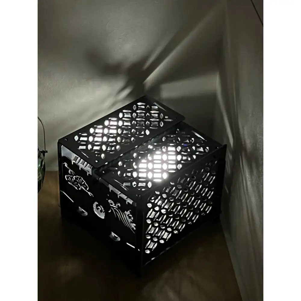 3WAY焚火BOX和柄スタンダードセット＋グリル鉄板S和柄4.5mm厚（オプション品）