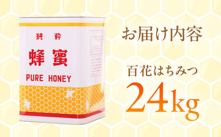 百花はちみつ（一斗缶24kg） / はちみつ 国産 非加熱 純粋 蜂蜜 天然 ハチミツ / 稲沢市 / 椿園株式会社[BMBI006]