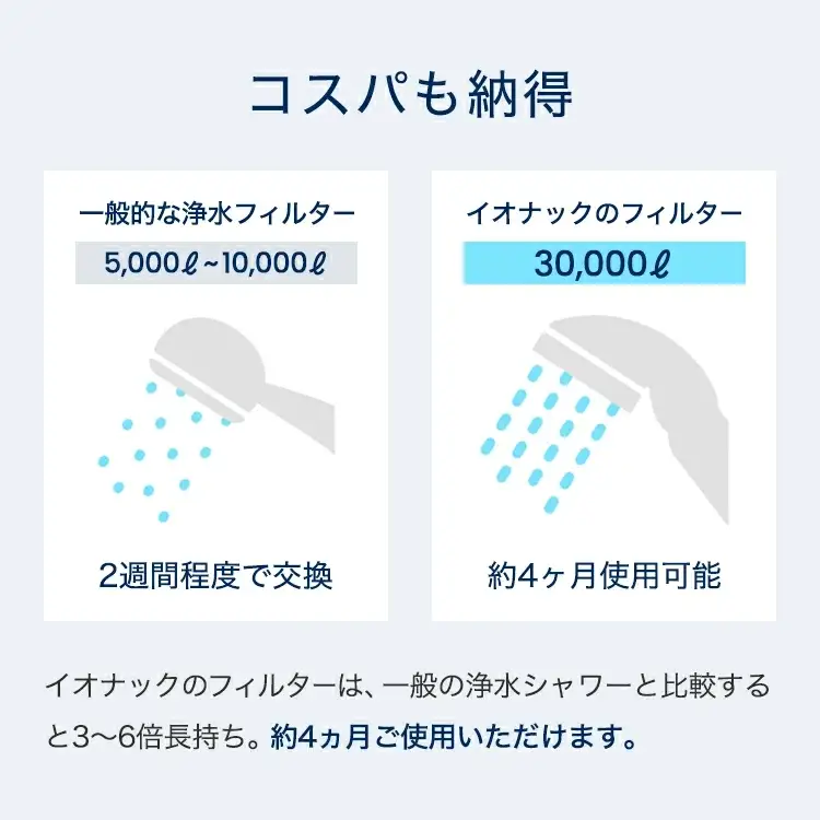 イオナック シャワーヘッド（カートリッジ付）【ionc0001A】
