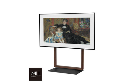 WALL インテリアテレビスタンド FRAMESTAND テレビスタンド 80インチ対応 首振り 壁寄せ スタイリッシュ デザイン スリム 東京都 大田区 ブラック