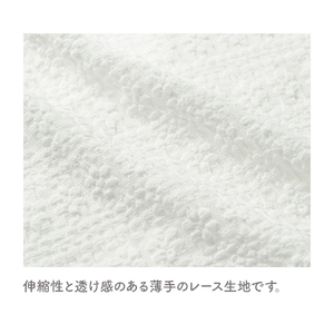 シアーレース ホワイトワンピース 白レース 透け感 重ね着 ドッグウェア【ココアトワ(cocoAtoi)】 Ｍ