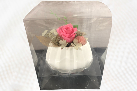 花 プリザーブドフラワー アレンジ スモール ばら1輪 紫陽花 など [littleprincess 石川県 宝達志水町 38601339]