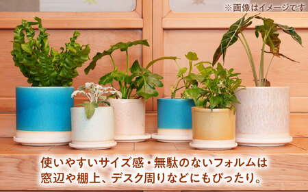 【美濃焼】植木鉢 シリンダーL ピンク【BIJINTOUKI/美人窯】 植物 サイズ おしゃれ 受け皿[MDF052]