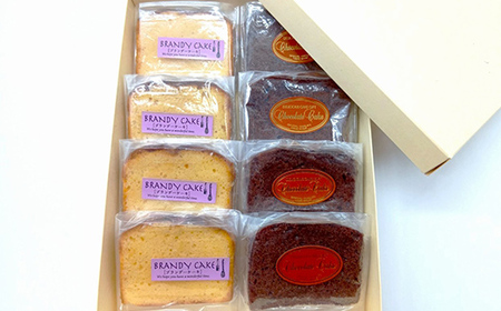 しっとりじわっと食感 ブランデーケーキ 人気セット 個包装 小分け 焼き菓子 スイーツ 手土産 お取り寄せ プチギフト おやつ 福島県白河市 F25R-076