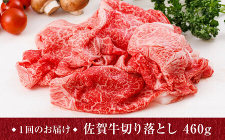 【12回定期便】A4 A5等級 佐賀牛 切り落とし 460g /焼肉どすこい[UCC026]
