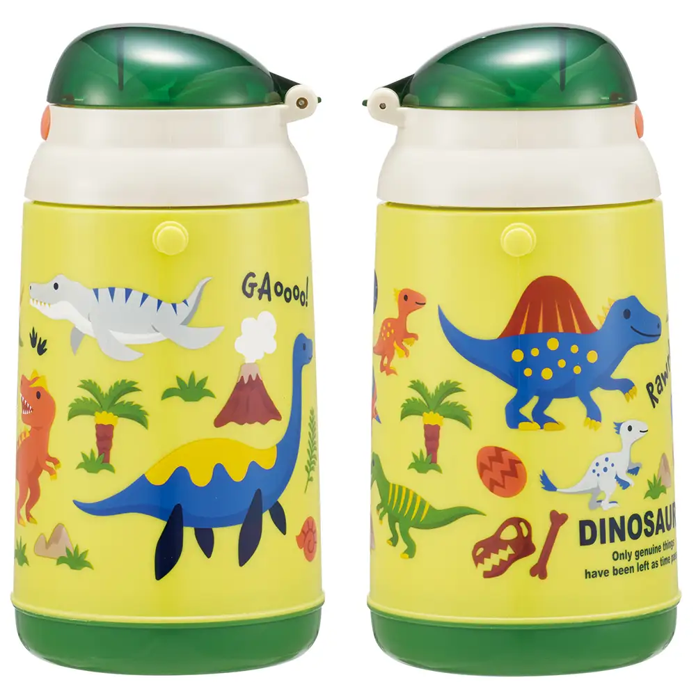 シリコン製ストローホッパ水筒 400ml SSH4C ディノサウルス 恐竜 ダイナソー 奈良県奈良市 skt011 スケーター 724923