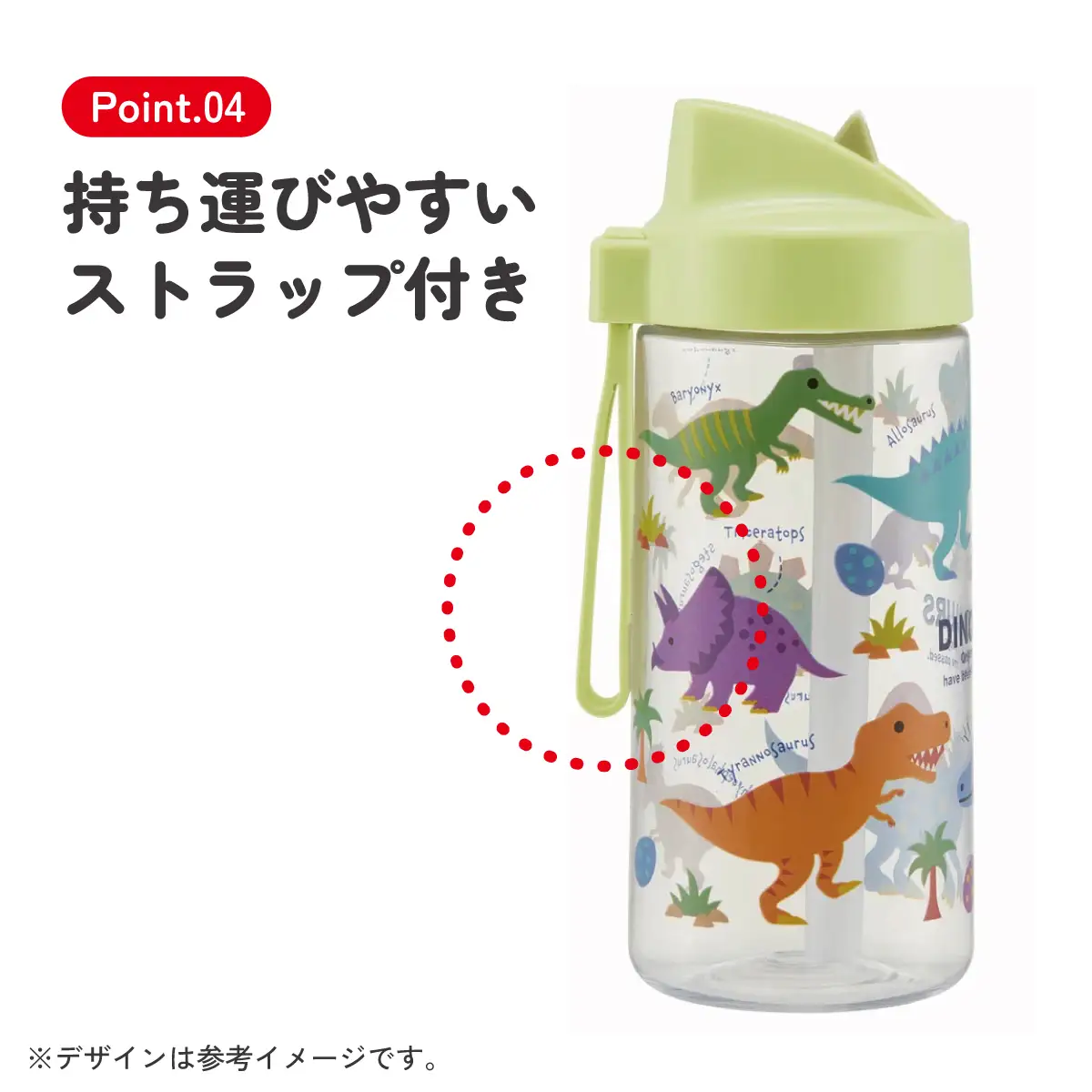 スパウト型 ストロー ボトル 水筒 500ml PSTB5 ディノサウルス 恐竜 ダイナソー 奈良県奈良市 skt021 スケーター 669064
