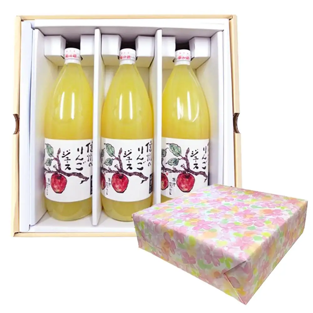 【4か月定期便】信州 サンふじ りんご ジュース 100％ 6本セット｜ リンゴ 林檎  千曲市 長野県