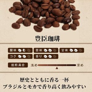 豊臣珈琲 豆 計1kg エチオピア／ブラジル産 [2607]