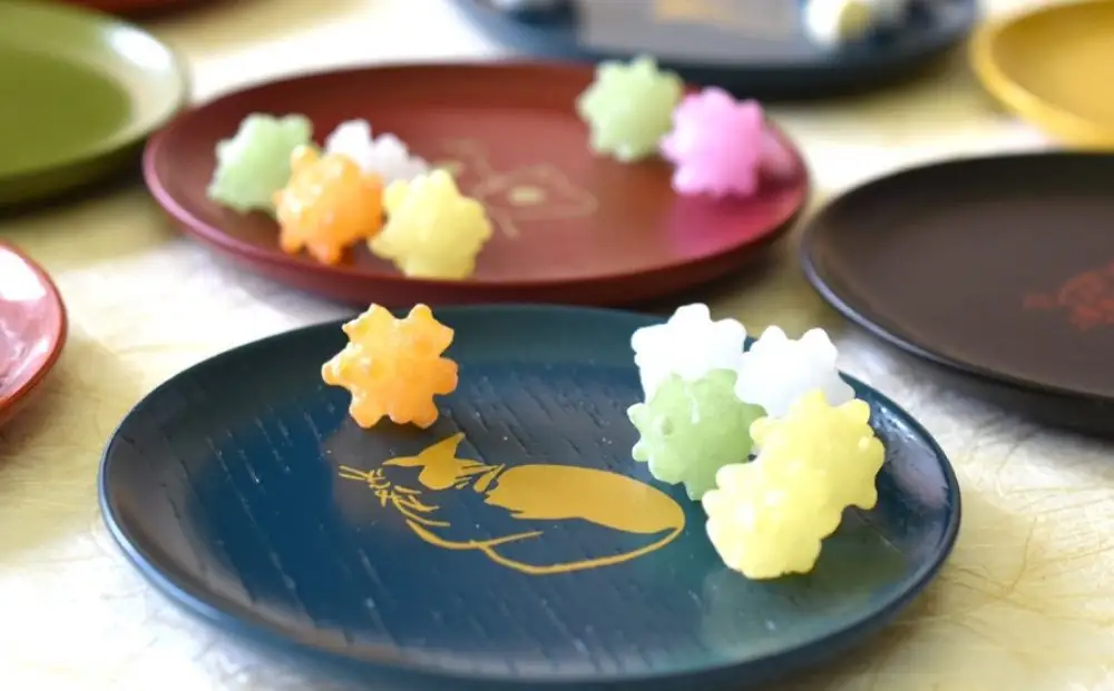 【井助商店】〈12種から選べる〉漆まめさら 2枚(動物・お道具)｜京都 漆器 皿 食器 人気