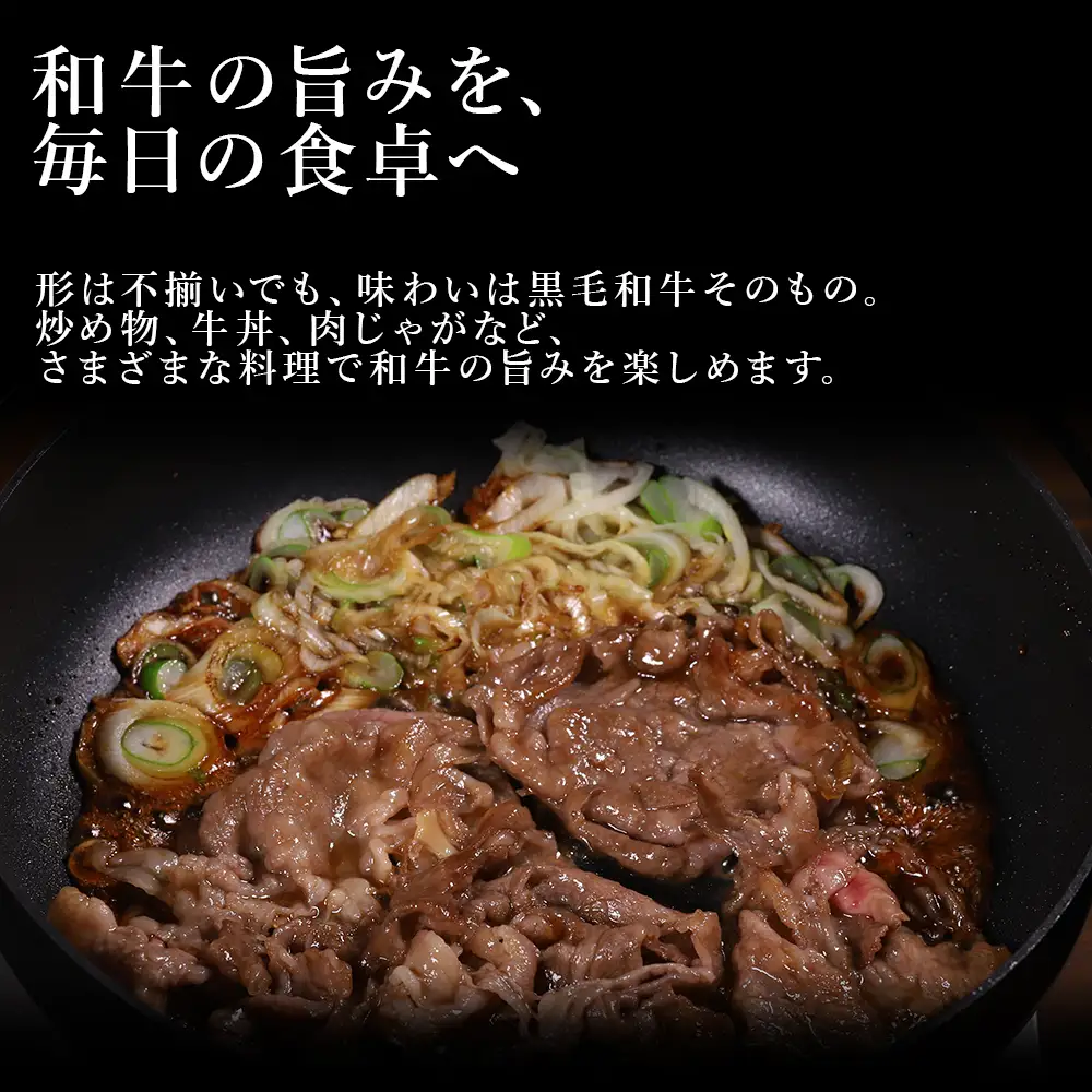 【ふるさと納税】 プレミアム 黒毛和牛 「和王」 切り落とし 1kg (500g×2パック) A4 A5 等級 和王 肉 牛肉 切り落とし 訳あり 冷凍 小分け 熊本県 水上村