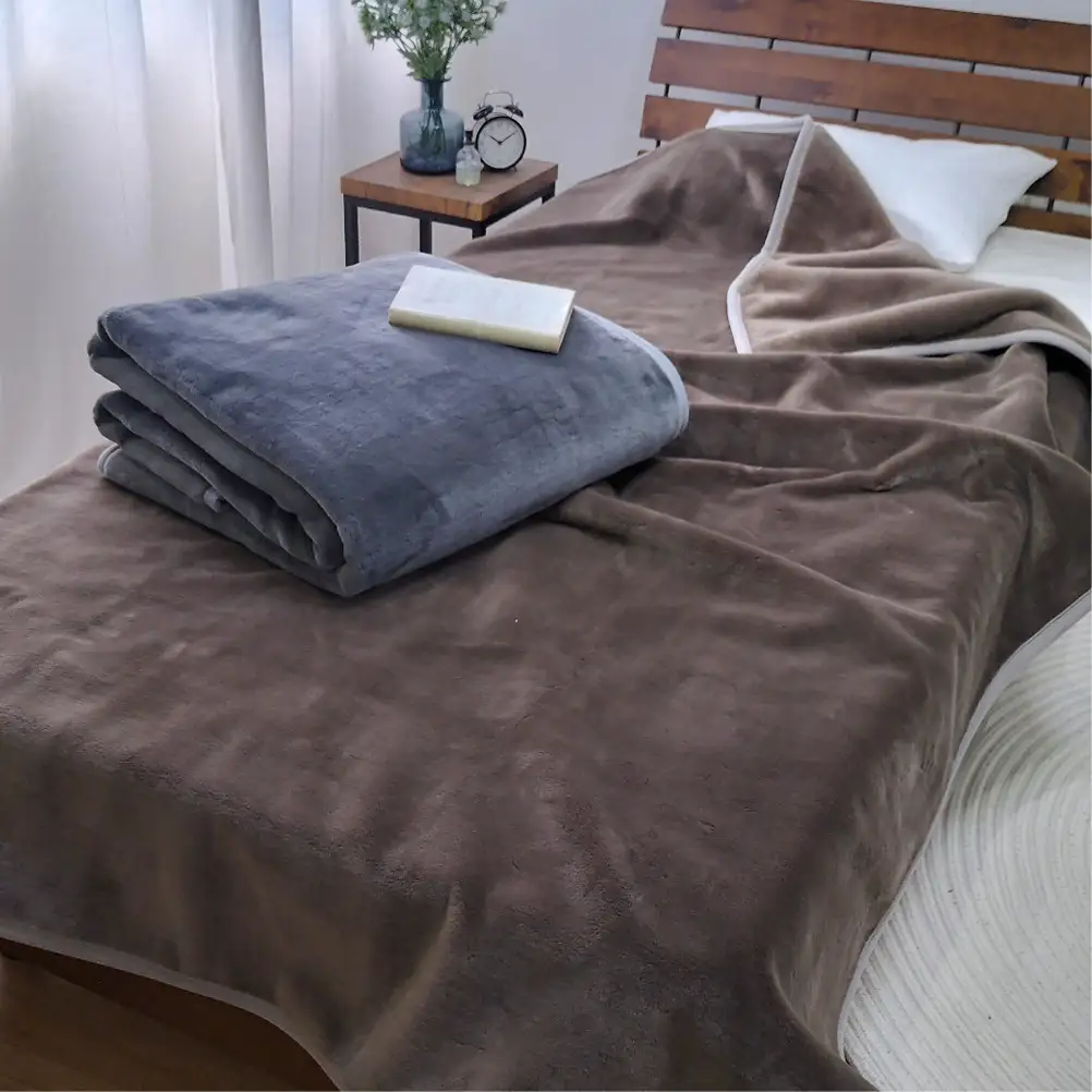 【2枚組】スーパーロングサイズ 洗える ふんわり軽量毛布 色アソート NM-1422-2P-ST