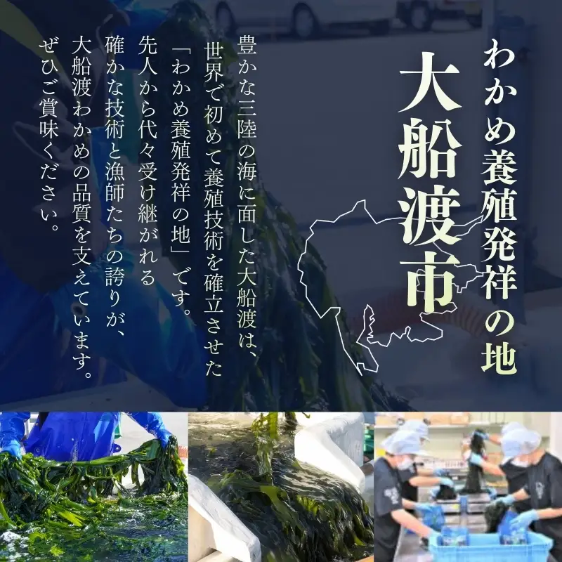ボイルワカメ2kg (1kg×2袋) 冷凍 大船渡産