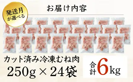 ＜2026年5月発送＞小分け＆パラパラ！宮崎県産鶏むねカット合計4.5kg_K043-024-2605