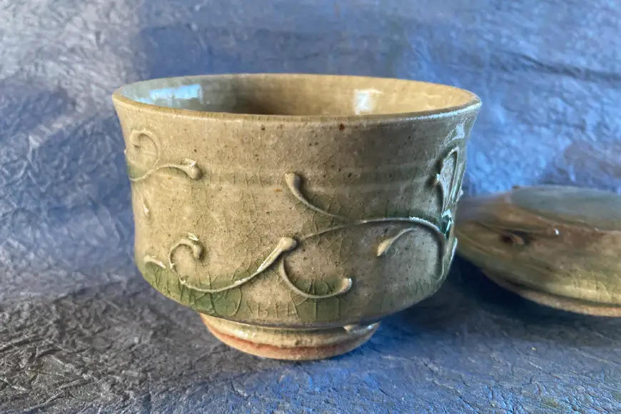茶碗 黄瀬戸 いっちん文茶碗蒸し茶碗 (10) [日和窯 山梨県 韮崎市 20745355]