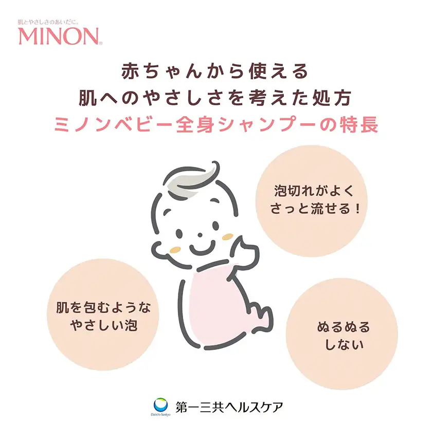ミノンベビー全身シャンプー詰替用 700ml 2個 第一三共ヘルスケア