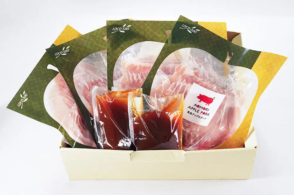 青森アップルポーク しゃぶしゃぶセット800g《特製ポン酢付》（4人前・200g×4パック）豚肉 スライス ロース バラ