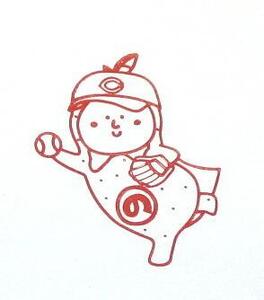 カープ×はっさくんコラボトレイ 白