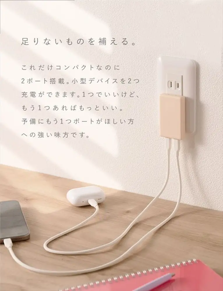CIO 充電器 小型 急速充電 コンセント タイプC iPhone iPad Mate Charger 003 シェルピンク [2699]