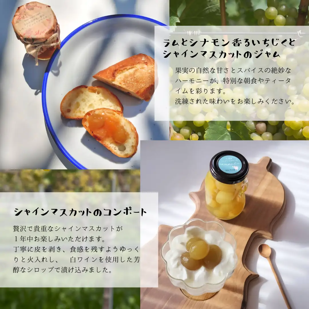 DD-014_福岡県行橋産 【いちじく＆シャインマスカット堪能セット】　いちじくジャム ドライいちじく　シャインマスカットのコンポート　詰め合わせ(いちじくジャム6種 シャインマスカットのコンポート1種 ドライいちじく1種 計8点) 手作り 無添加