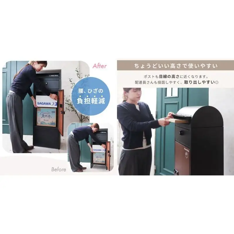 宅配ボックス ポスト Le-grand-（ルグラン） 専用 オプション ベース 単品 ヤマソロ 置き配ボックス 郵便受け 郵便ポスト 一体型 ダイヤル 大容量 A4 戸建 家庭用 玄関 一軒家 DIY おしゃれ エクステリア インテリア 雑貨 兵庫 兵庫県 小野市 ブラック