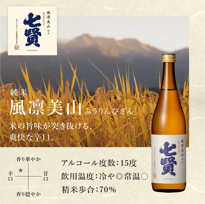 七賢 日本酒飲み比べ720ml×2本セット [h044]