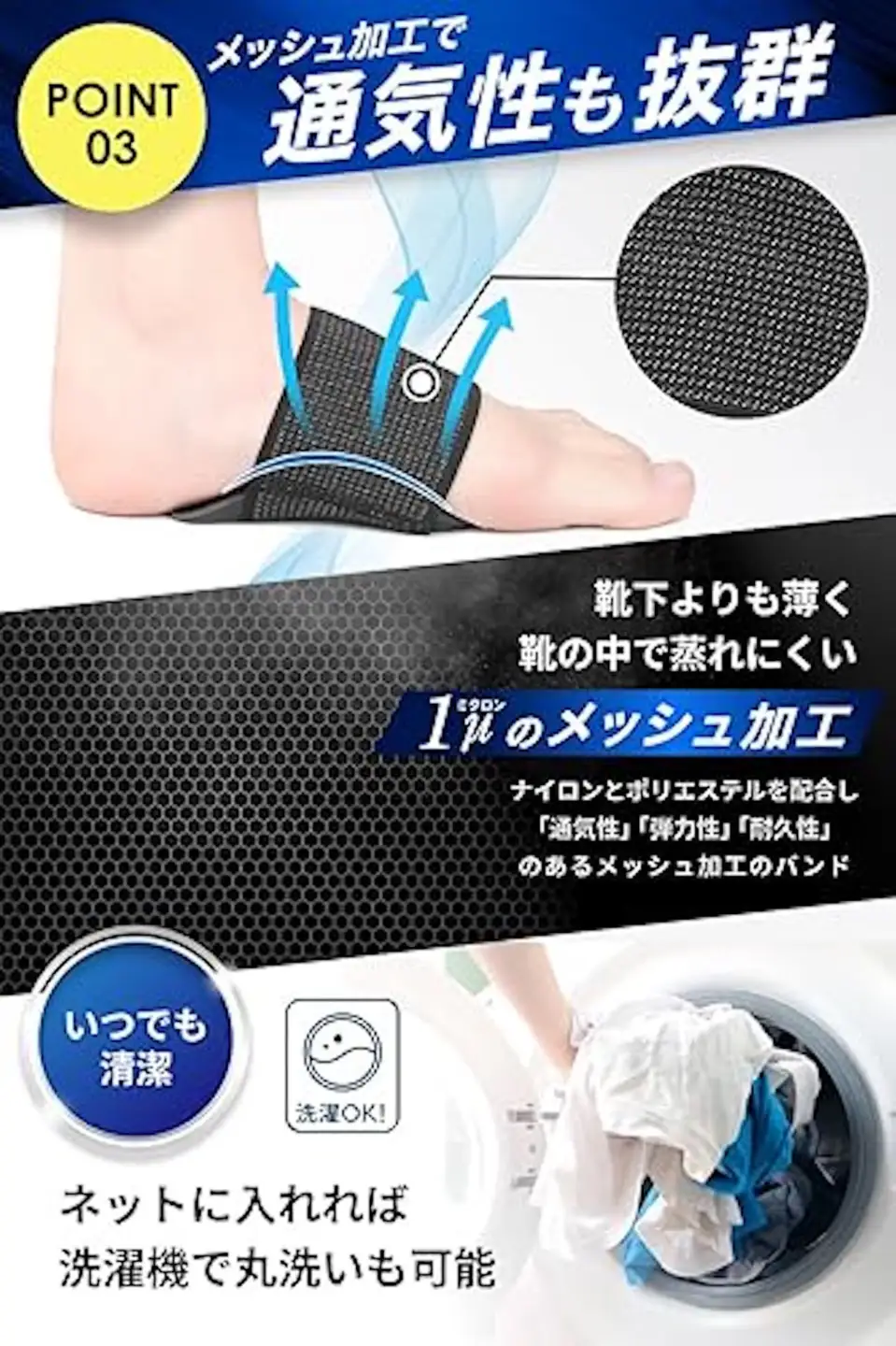 【クラウドファンディング対象返礼品】土踏まずサポーター [1356]