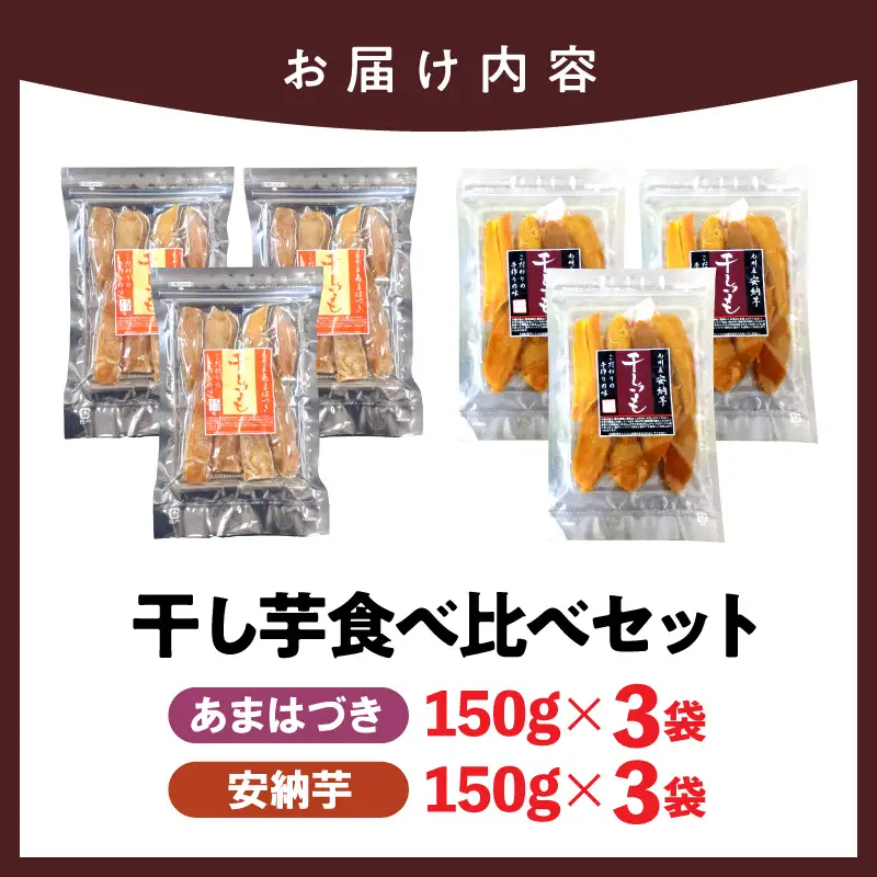 【先行予約】2026年10月より順次発送開始 あまはづき、安納芋干し芋食べ比べセット N0152-YA0512