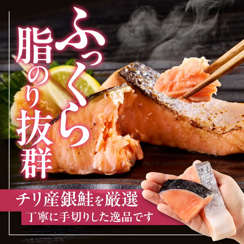 【定期便】銀鮭 切身 約50g×20切れ 全3回