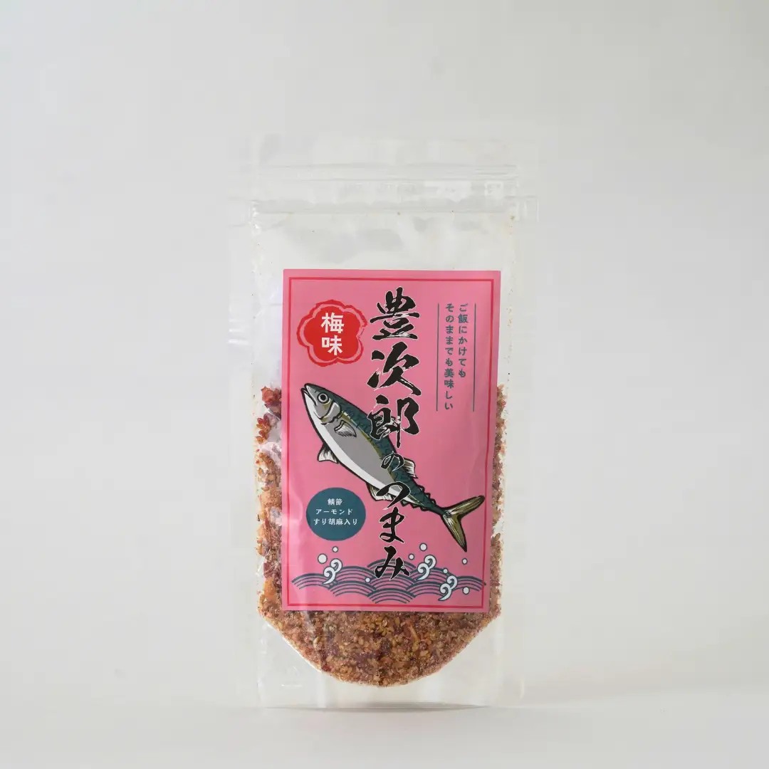 老舗コトヨ醤油】豊次郎のつまみ3種セット（プレーン わさび味 梅味） 60g×3個 万能調味料 ふりかけ アーモンド入り 鯖節 オイル不使用 1C50008