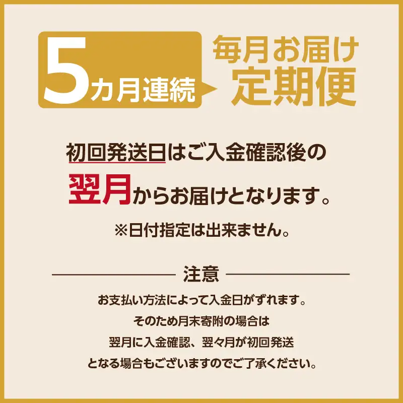 【全５回毎月お届け】人気の品バラエティ定期便_200-214-2
